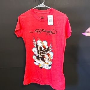Women's Ed Hardy short sleeve t-shirt size large